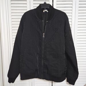 George Men's L Black Bomber Jacket